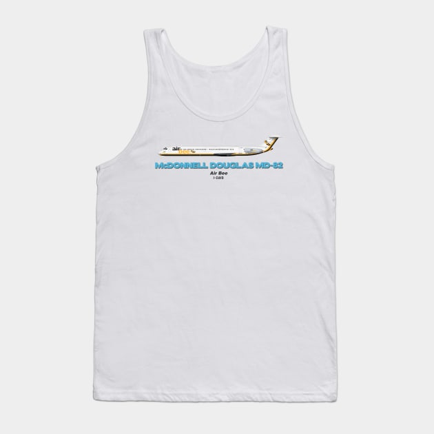 McDonnell Douglas MD-82 - Air Bee Tank Top by TheArtofFlying